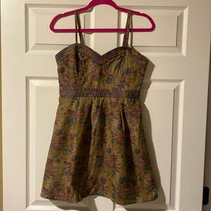 Granny chic bustier top free people dress